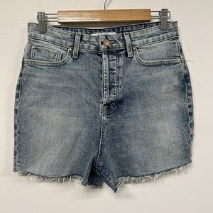 Fidelity Womens Denim Harley Short Paradise Sz 29 Cut-off Jean Button Fly NWOT